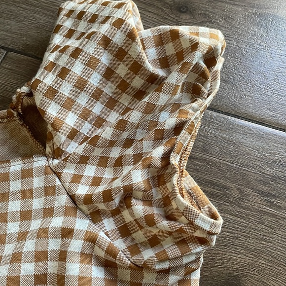 Madewell cap sleeve gingham button up blouse - Picture 3 of 4